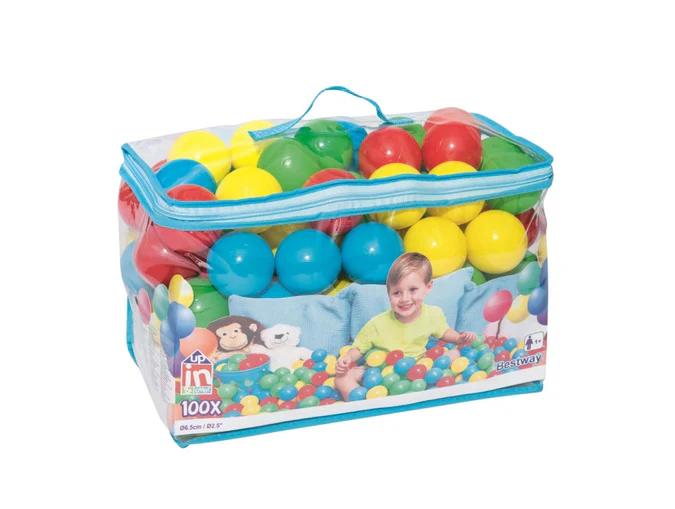 Pack 100 Pelotas Plasticas 6,5 Cms -