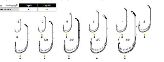 Anzuelo De Pesca Bronce Blister 10 Un. -