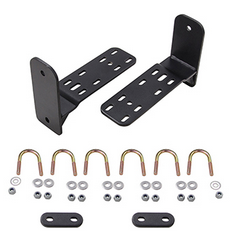 Soporte Para Toldo Batwing Para Parrilla Portaequipaje De Tubo - Color: Blanco-Negro