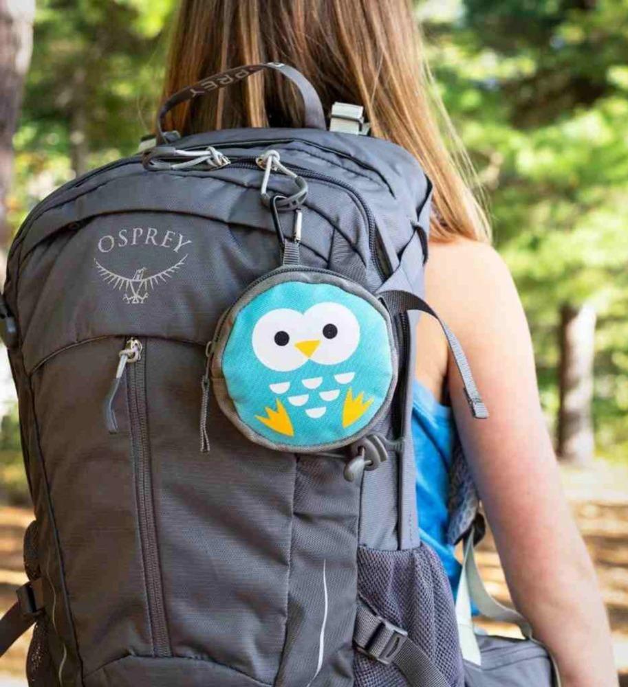 Miniatura Botiquín de primeros auxilios con forma de búho para aventuras en el jardín - Color: Celeste