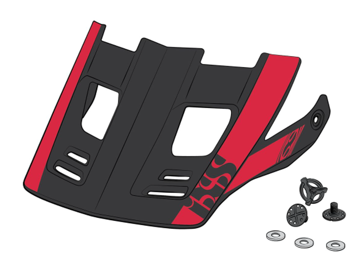 Visera Xult Dh One Size Para Bicicleta - Color: Rojo