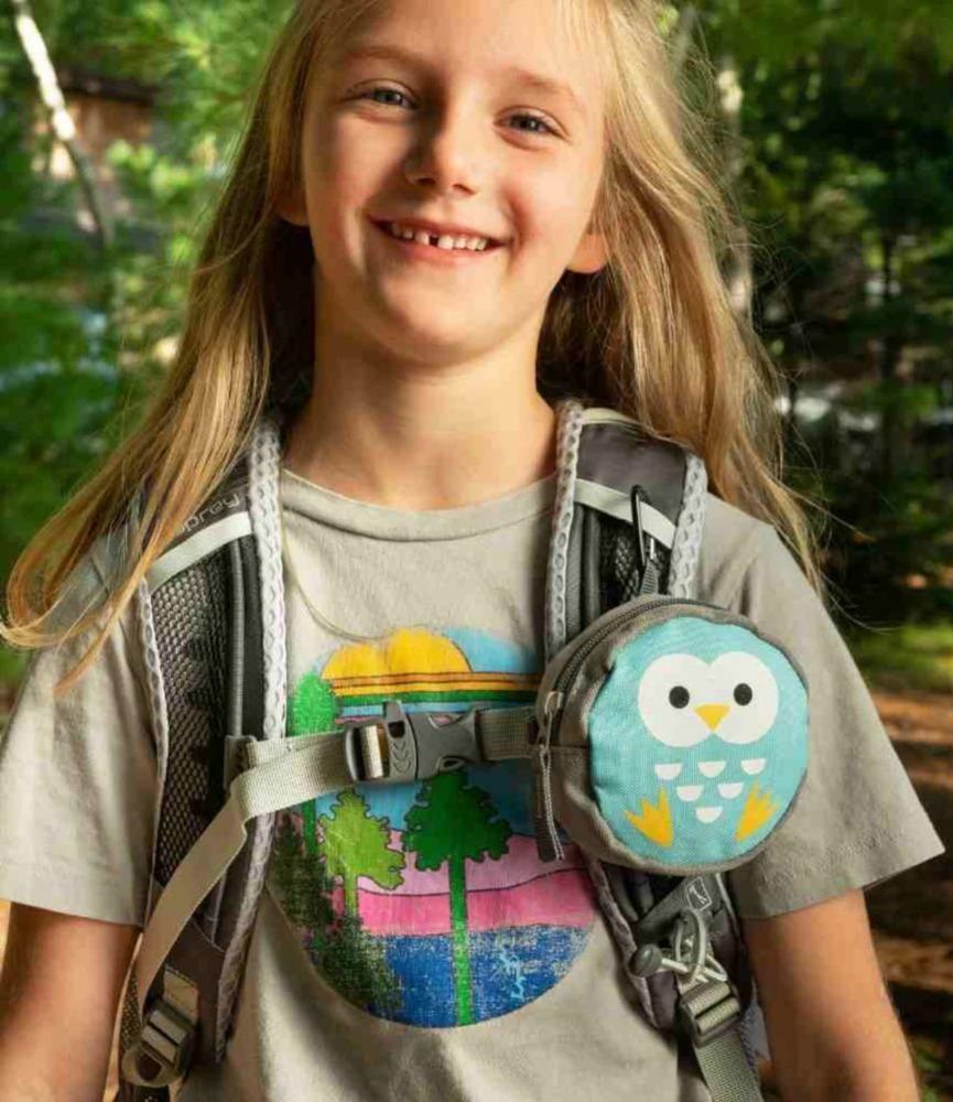 Miniatura Botiquín de primeros auxilios con forma de búho para aventuras en el jardín - Color: Celeste