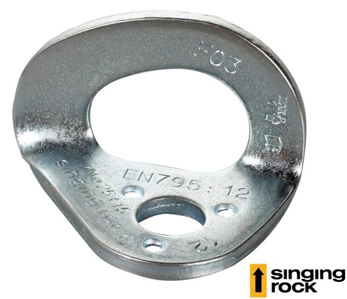 Chapa De Anclaje Acero Zinc -