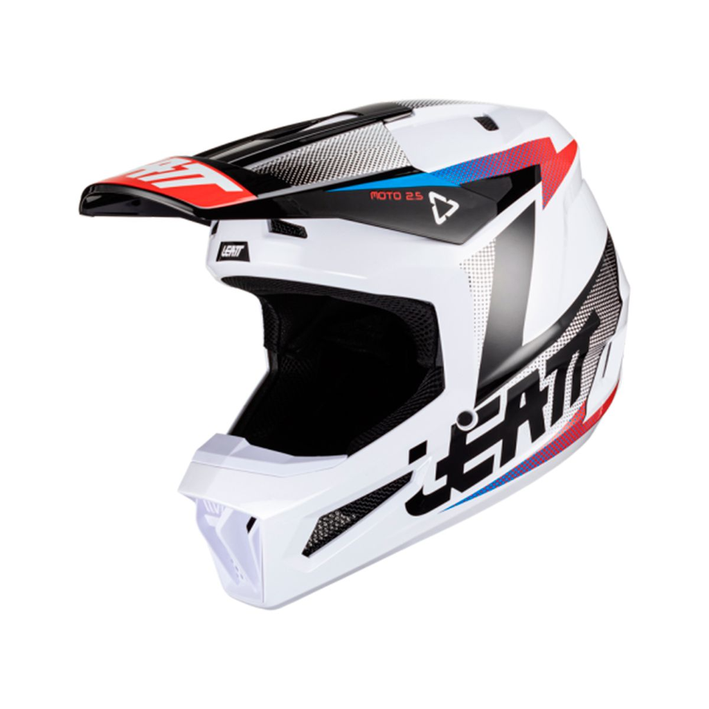 Casco Leatt Moto 2.5 V24 Black/White S 55-56cm - Color: Black/White