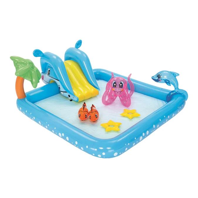 Piscina Y Juegos Inflable Acuario 2.39Mx2.06Mx86Cms 