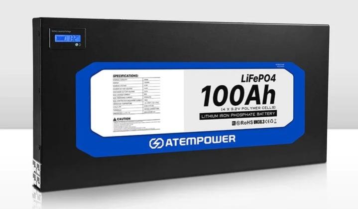 Batería Litio Delgada 100AH 12V -