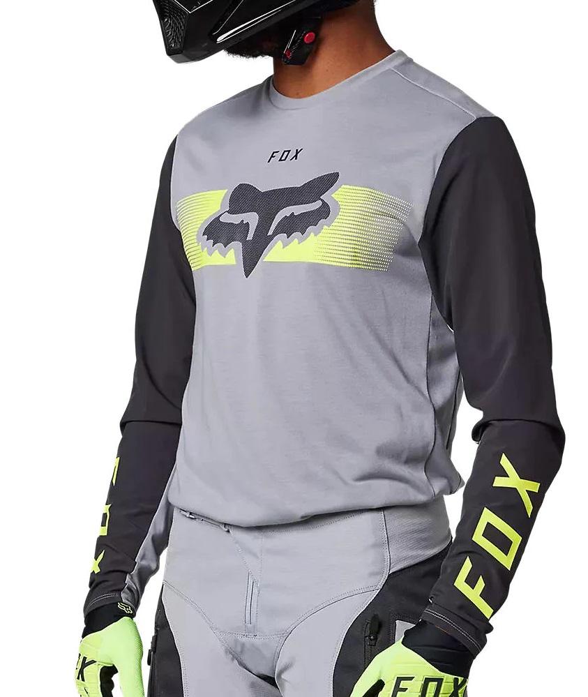 Polera Moto Hombre Ranger Offroad  - Color: Amarillo-Gris