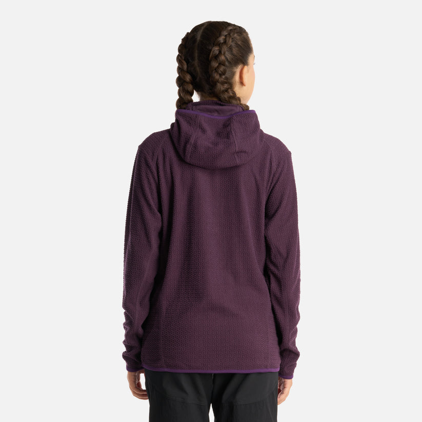 Miniatura Poleron Teen Girl Mild Nano-F 14 Zip Hoody - Color: Morado Oscuro