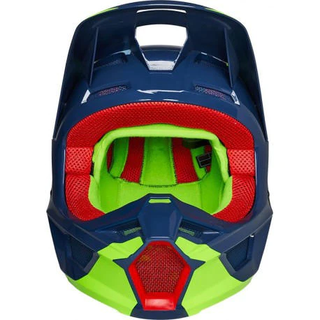 Miniatura Casco Moto V1 Venz Ece - Color: Azul-Rojo-Verde