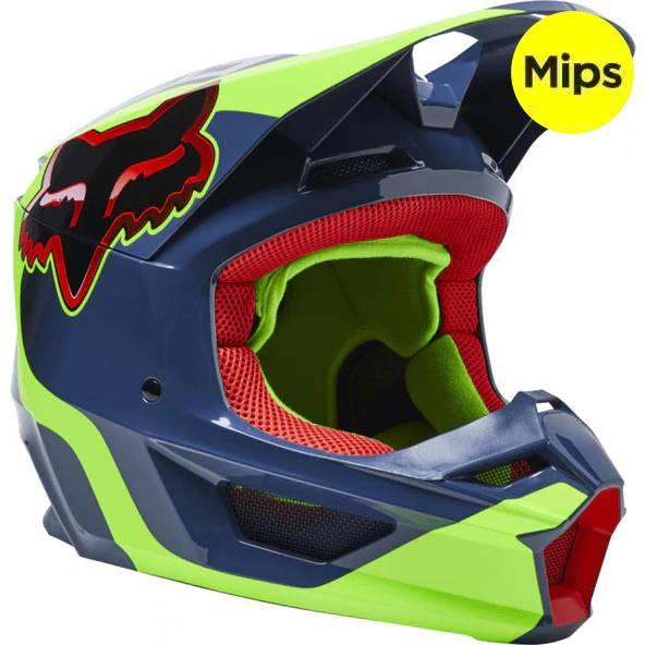 Casco Moto V1 Venz Ece - Color: Azul-Rojo-Verde