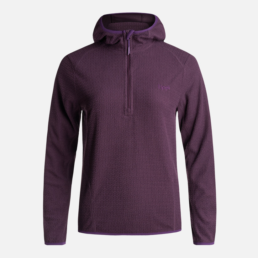 Poleron Teen Girl Mild Nano-F 14 Zip Hoody - Color: Morado Oscuro