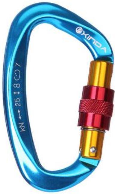 Miniatura Mosqueton Rock Screw Clip - Color: Azul