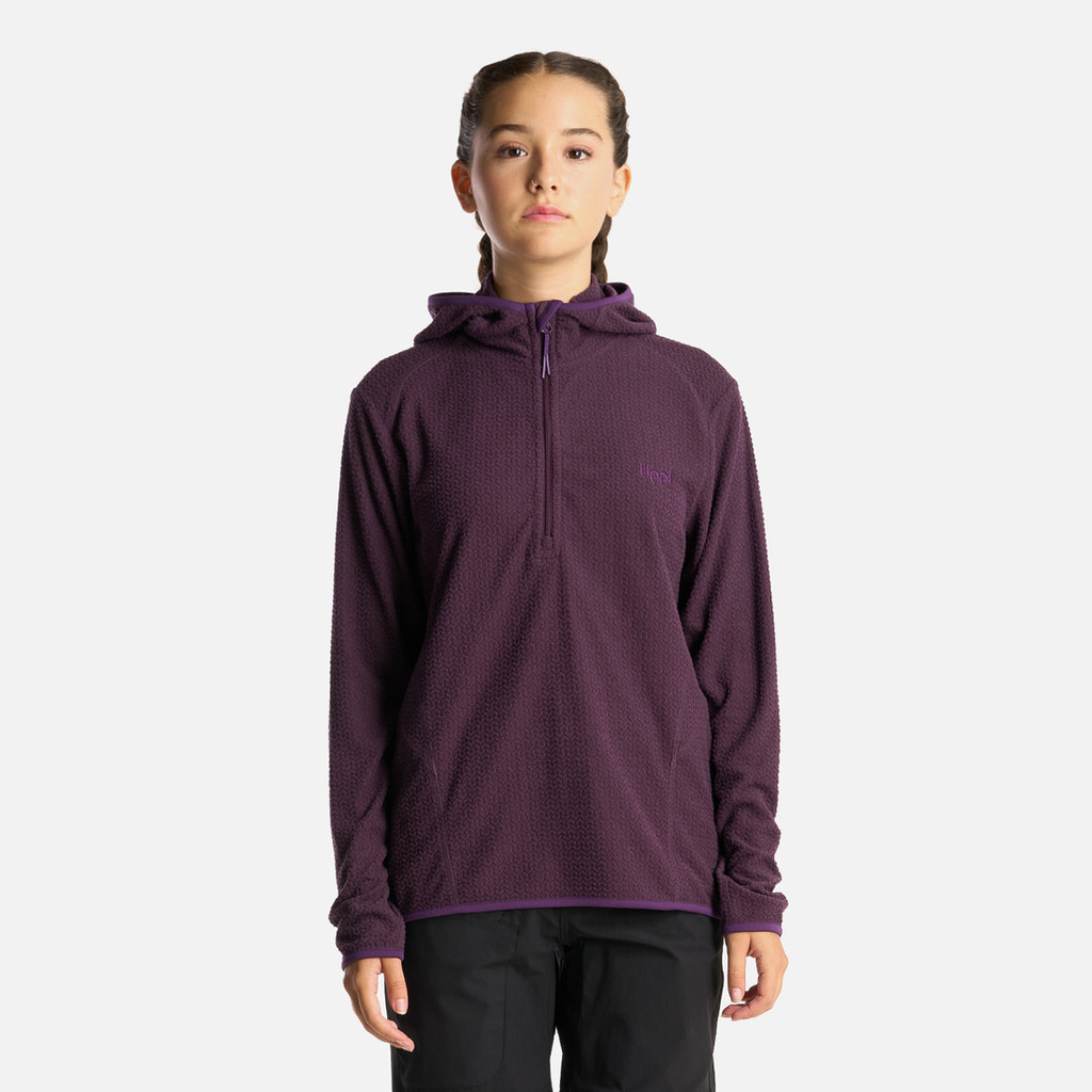 Miniatura Poleron Teen Girl Mild Nano-F 14 Zip Hoody - Color: Morado Oscuro