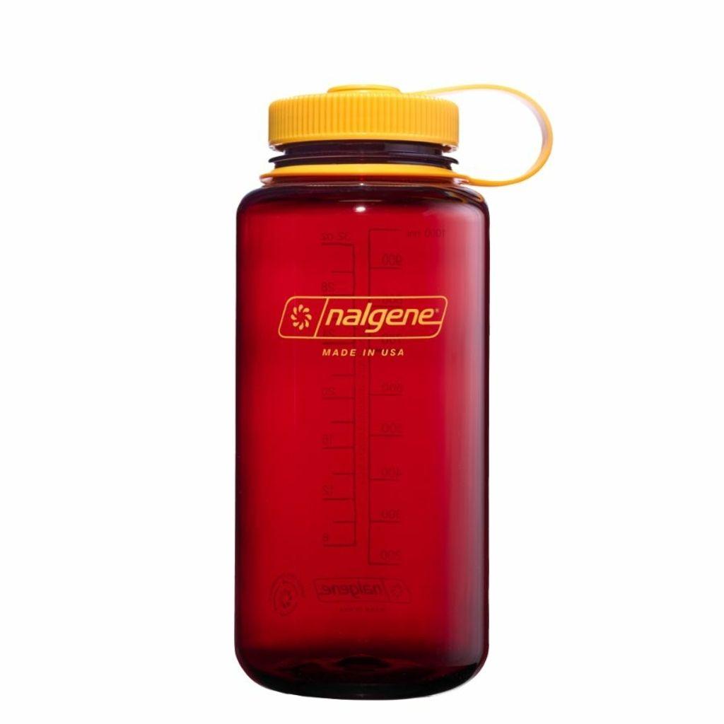 Miniatura Botella Reutilizable Boca Ancha 1000ml - Color: Rojo-Amarillo