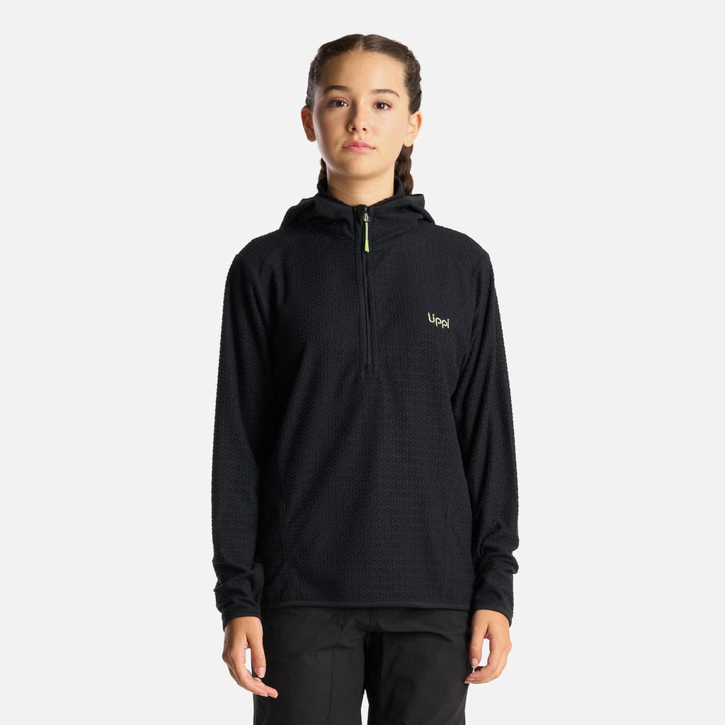 Poleron Teen Girl Mild Nano-F 14 Zip Hoody - Color: Negro