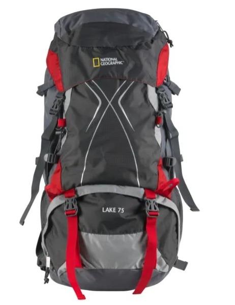 Mochila De Camping Lake 75 Lts. - Color: Gris