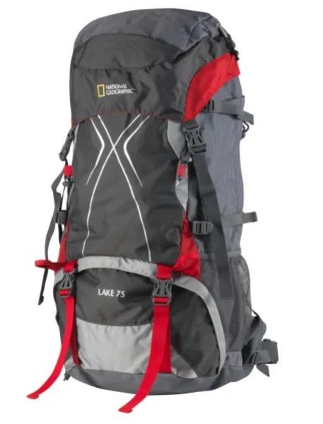 Mochila De Camping Lake 75 Lts. - Color: Gris