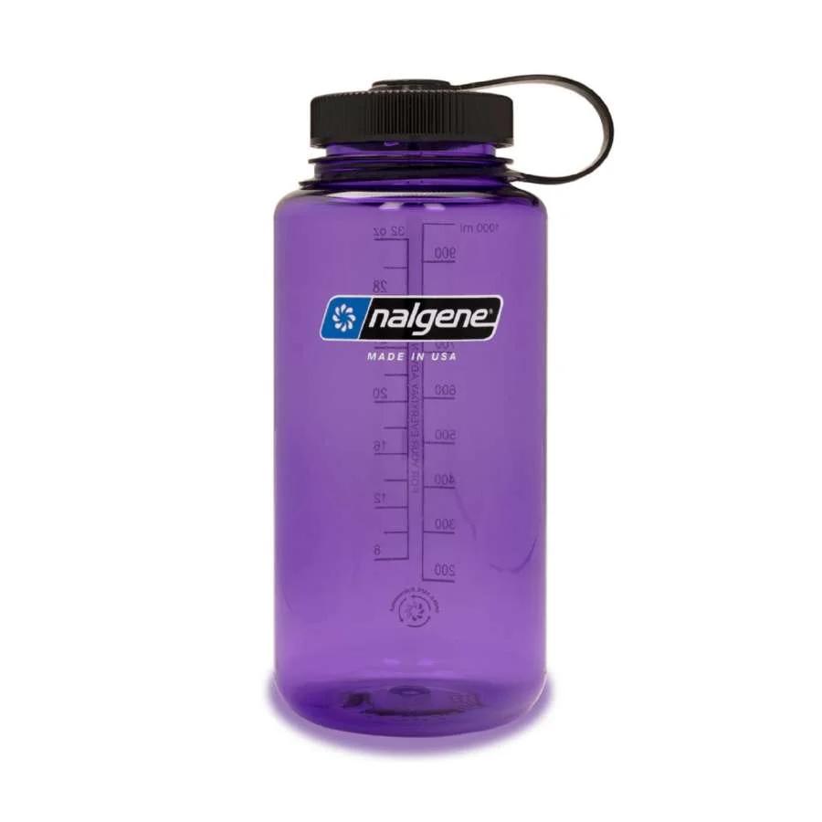 Miniatura Botella Reutilizable Boca Ancha 1000ml - Color: Morado-Negro