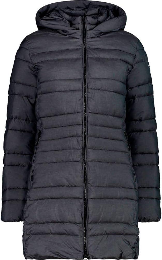 Miniatura Chaqueta Sintética Parka Mujer Snaps Hood - Color: Gris Oscuro