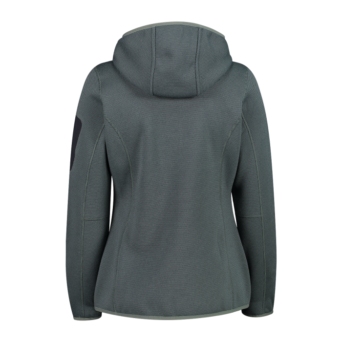 Polar Mujer Mélange Knit-Tech hooded Heavy - Color: Mineral-Antracite