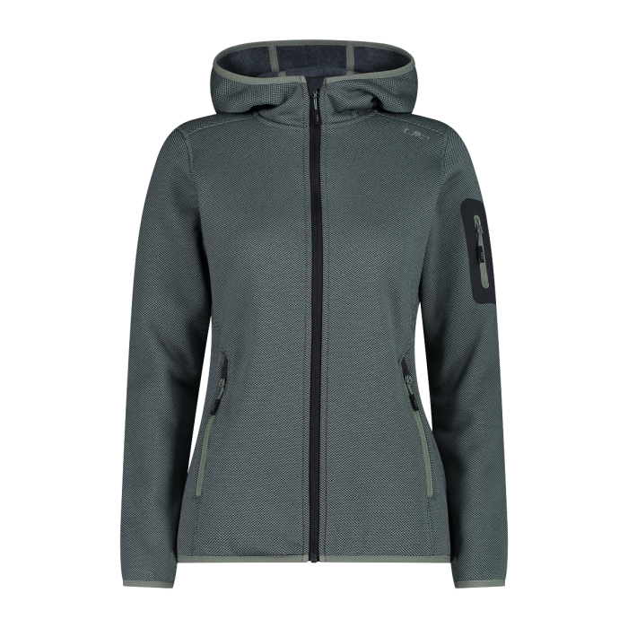 Polar Mujer Mélange Knit-Tech hooded Heavy