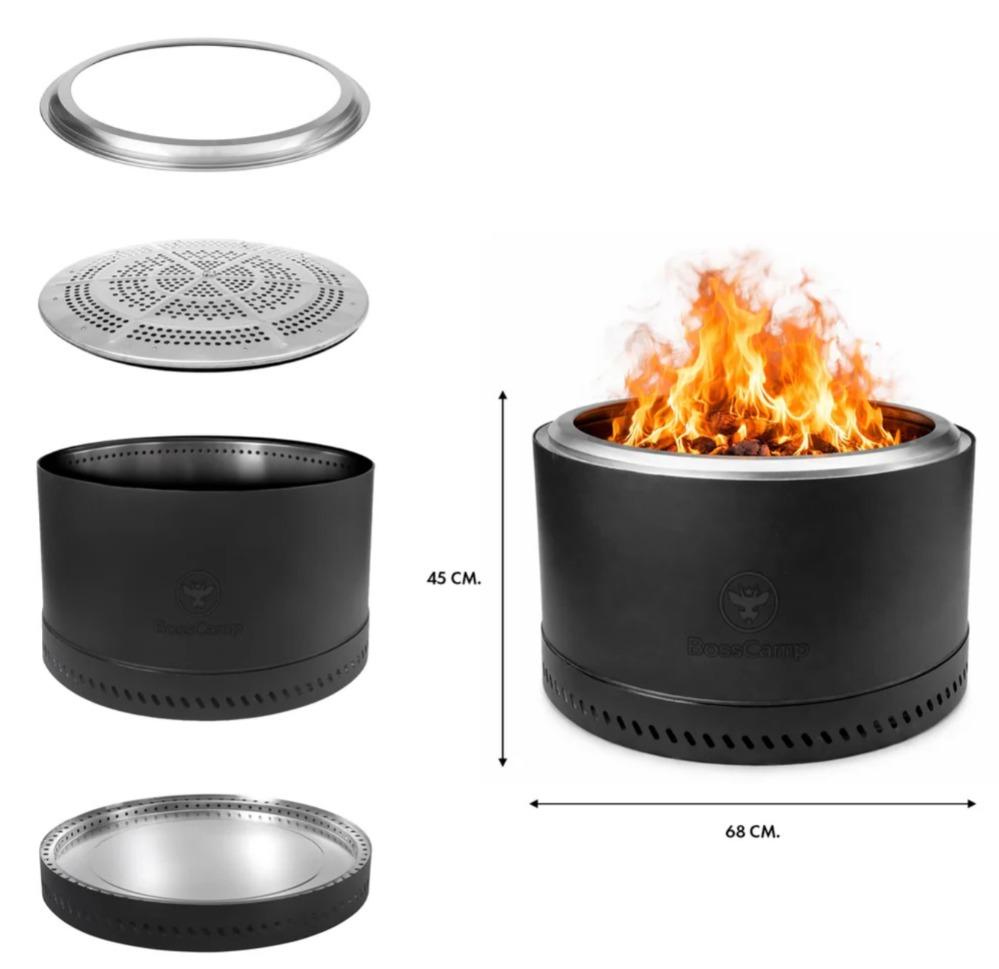 Miniatura Brasero Sin Humo Fireboss Inferno XL 68 cm - Color: Negro