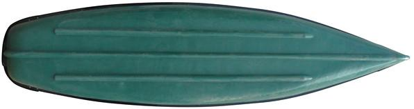 Miniatura Canoa Sampan Motor - Color: Verde