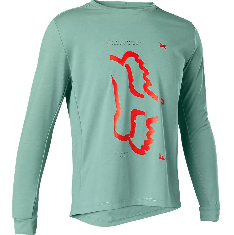 Polera Bicicleta Niño Ranger Drirelease Manga Larga - Color: Gris