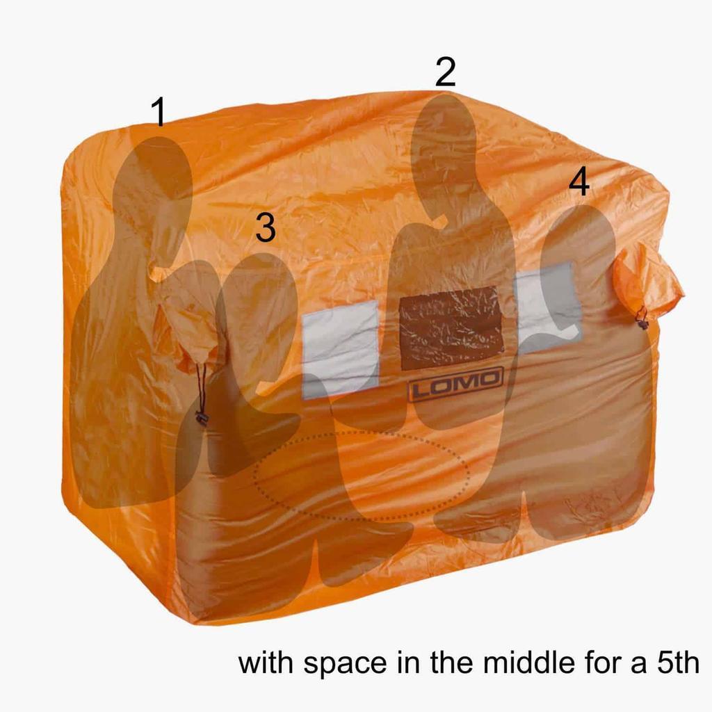 Miniatura Refugio Emergency Storm Shelter 4-5 - Color: Naranja