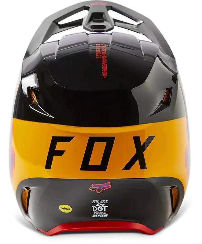 Miniatura Casco Moto V1 Toxsyk  - Color: Negro - Amarillo