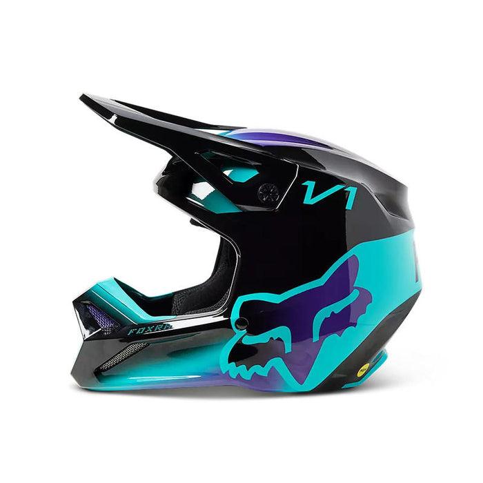Miniatura Casco Moto Niño V1 Toxsyk - Color: Negro