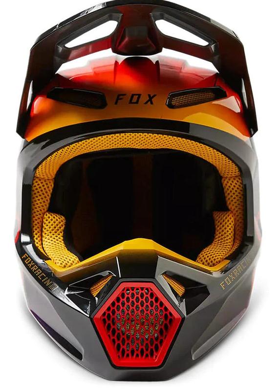 Miniatura Casco Moto V1 Toxsyk  - Color: Negro - Amarillo