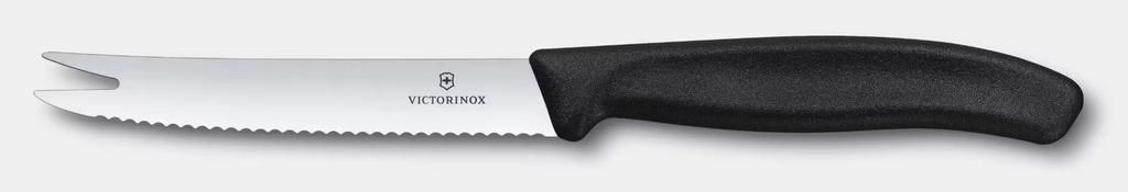 Cuchillo clásico suizo para queso y salchichas -