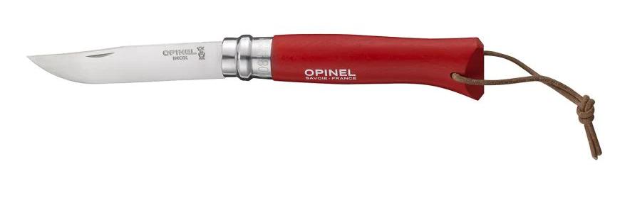 Cuchillo  N°8 Trekking Con Funda - Color: Rojo