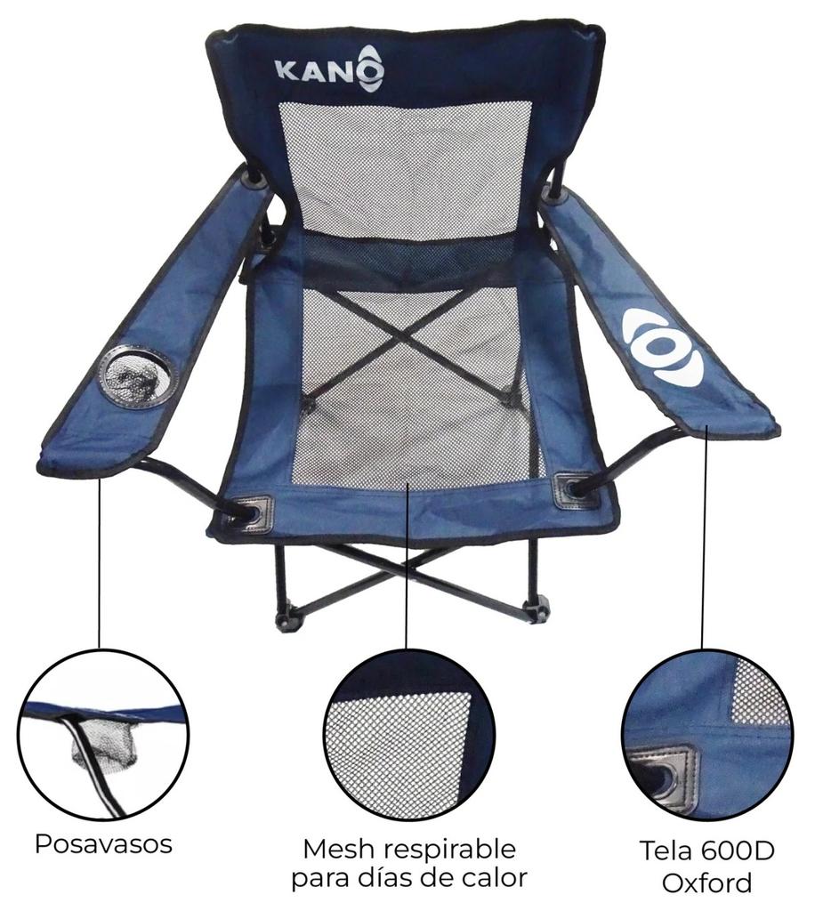 Miniatura Silla Plegable Para Camping Licanray  - Color: Azul