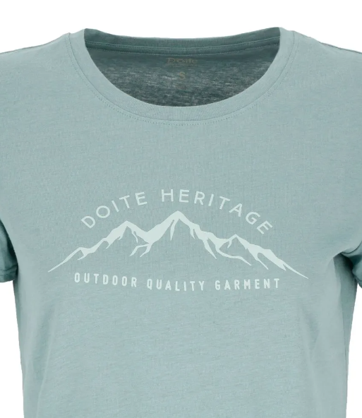 Miniatura Polera Manga Corta Mountain Logo Women - Color: Celeste