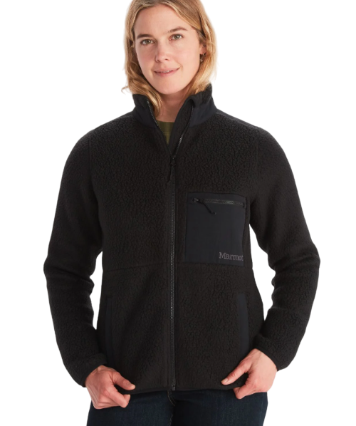 Polar Mujer Wiley Polartec Sherpa Fleece - Color: Negro