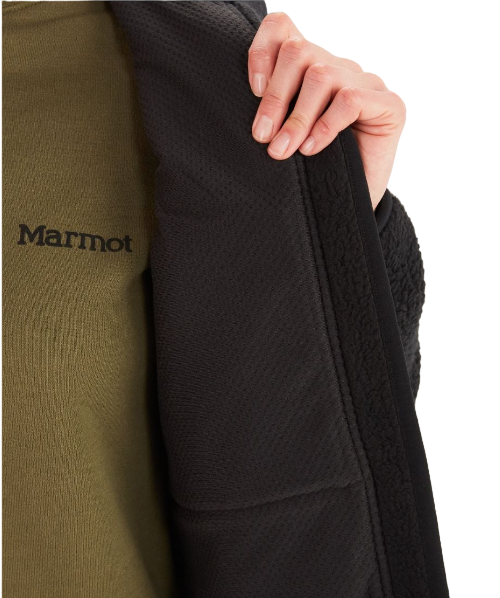 Miniatura Polar Mujer Wiley Polartec Sherpa Fleece - Color: Negro