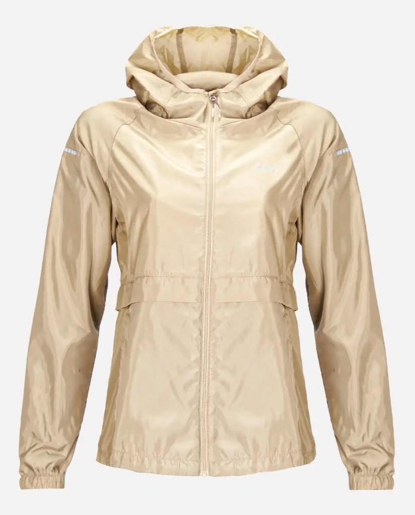 Chaqueta Mujer Nightfall Windbreaker Hoody Jacket Taupe - Color: Beige