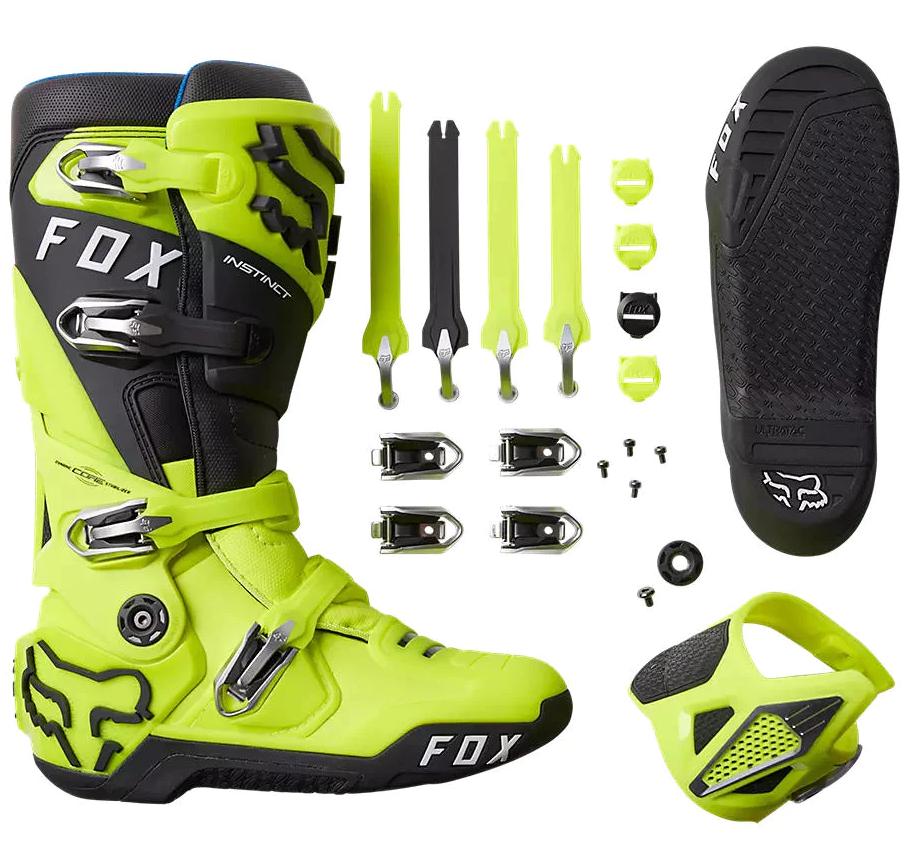 Miniatura Botas Moto Instinct - Color: Amarillo