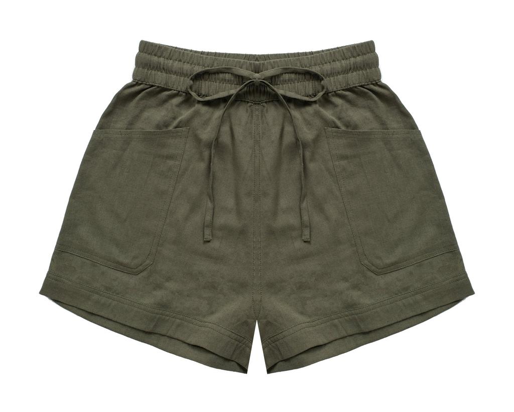 Short Lino Mirka Mujer - Color: Verde