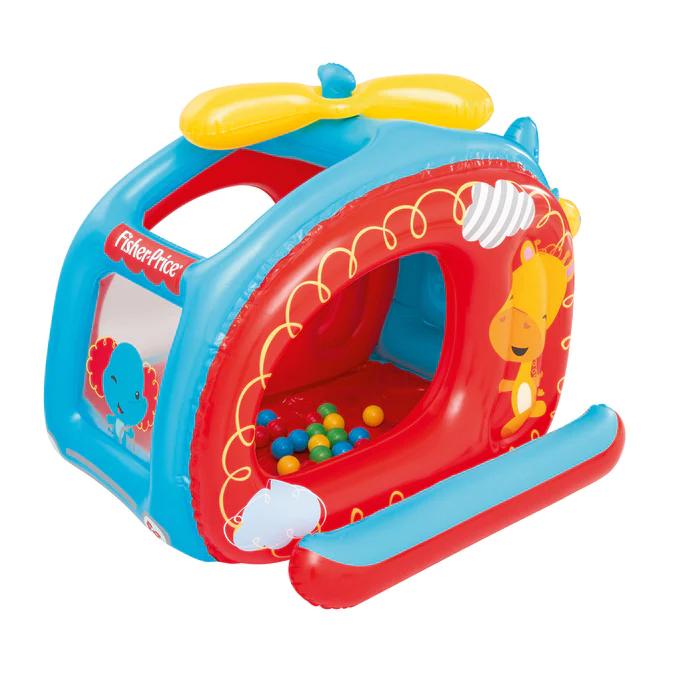 Helicóptero Inflable Fisher Price con Pelotas 137x112x97cm