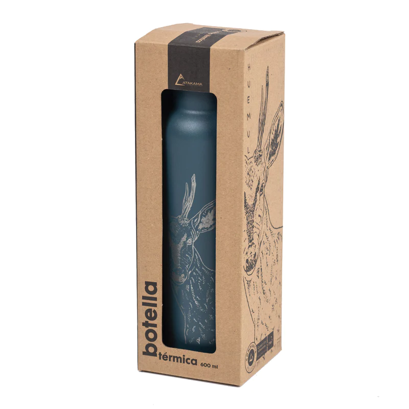 Miniatura Botella térmica Huemul 600 ml - Color: AzuL Petroleo, Formato: 600 ml