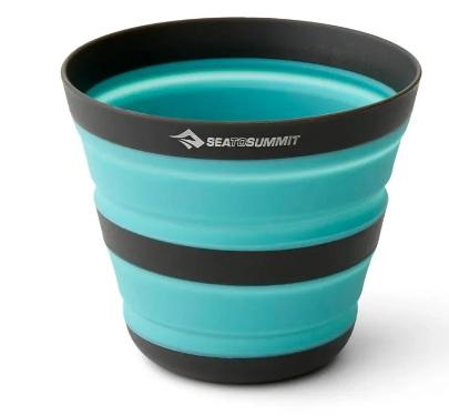 Miniatura Set Vajilla Plegable Frontier Ultraligero - Color: Celeste/Negro