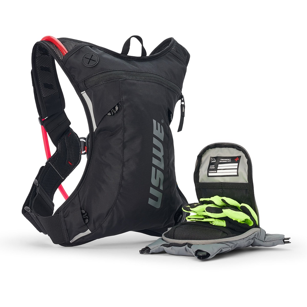 Mochila de Hidratación Moto Hydro 3L Dirt Biking - Color: Black