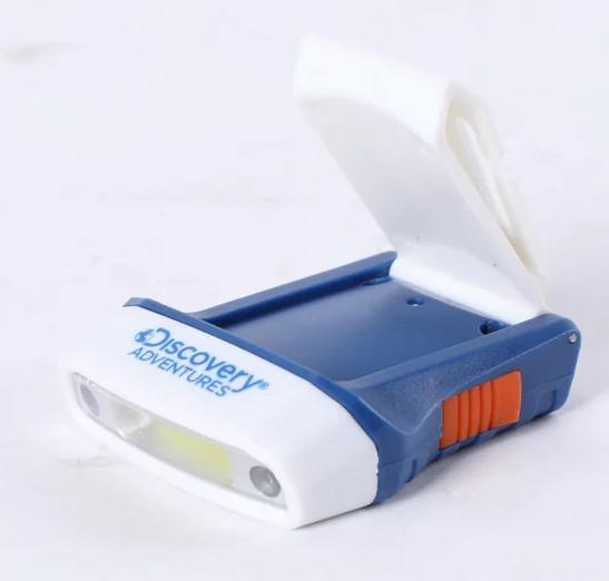 Linterna Led Para Jockey Recargable 55 Lumenes - Color: Blanco-Azul