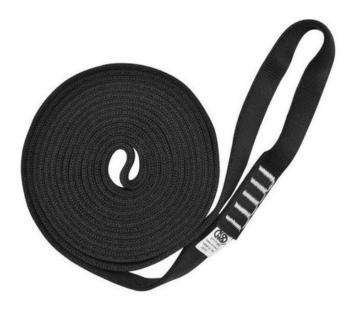 Miniatura Cinta Tubular 2.5 Cm De Nylon 18 Kn x Mts - Color: Negro