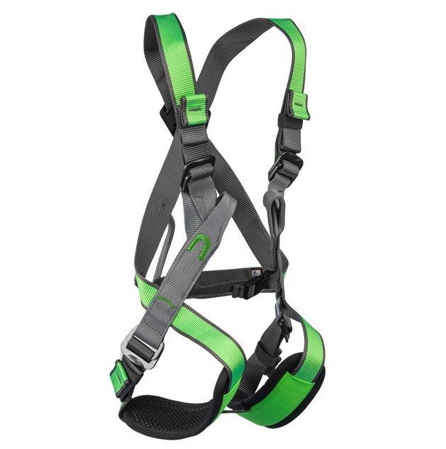 Arnés De escalada Deportiva Integral Para Niños Zuni - Color: Negro/Verde