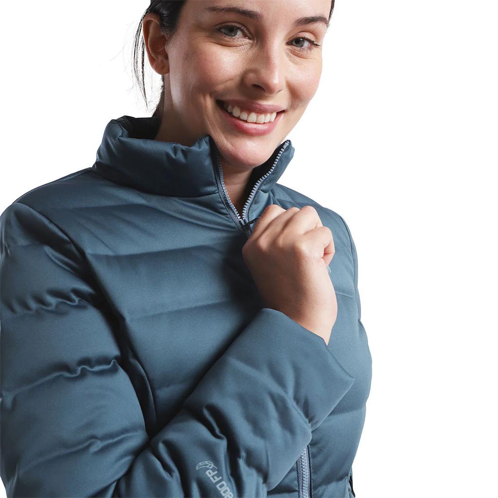 Miniatura Parka Pluma Amorak Mujer - Color: Verde Azulado