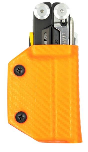 Miniatura Funda de Kydex para Leatherman Signal - Color: Carbón Naranja